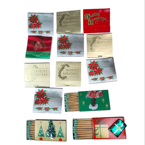 Vintage Other - Vintage Holiday Match Boxes Christmas